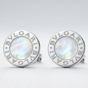 Vintage Mother of Pearl Studs | Non-Precious Metal